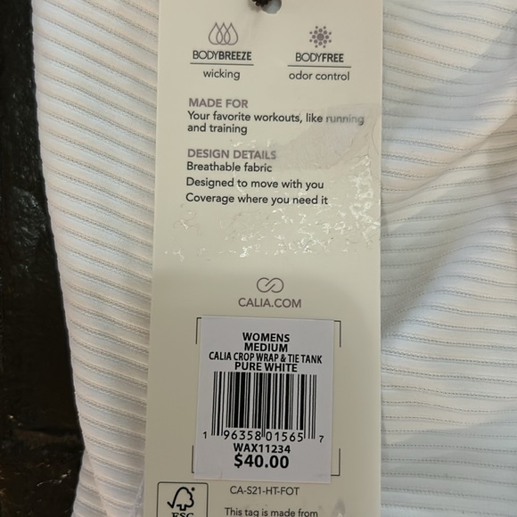 Calia Crop Wrap & Tie Tank - Picture 6 of 6